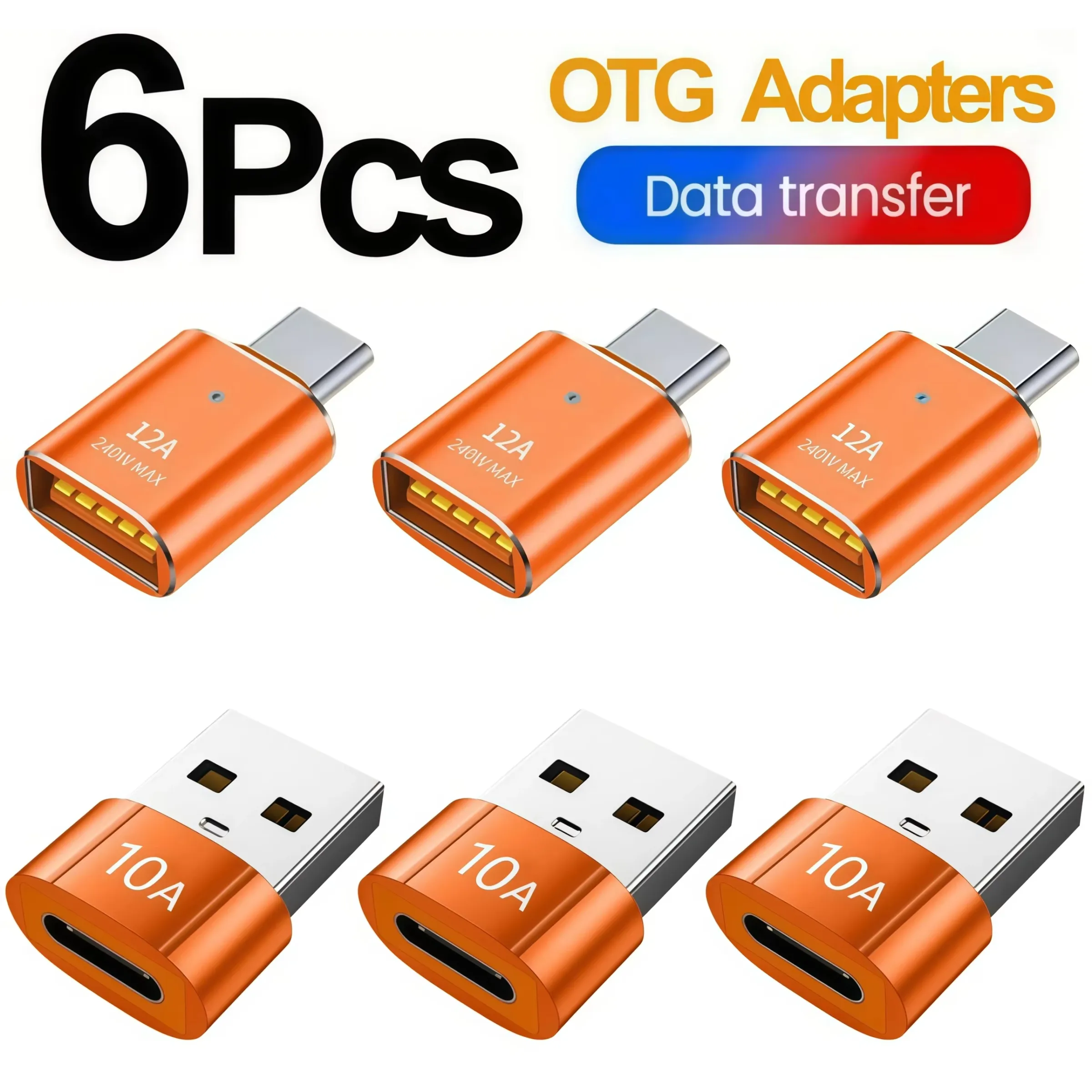 Adaptateur USB 3.0 vers USB-C, connecteur OTG mâle USB-C vers USB-A femelle, compatible iPhone 15, tablettes, ordinateurs portables et smartphones Android 7