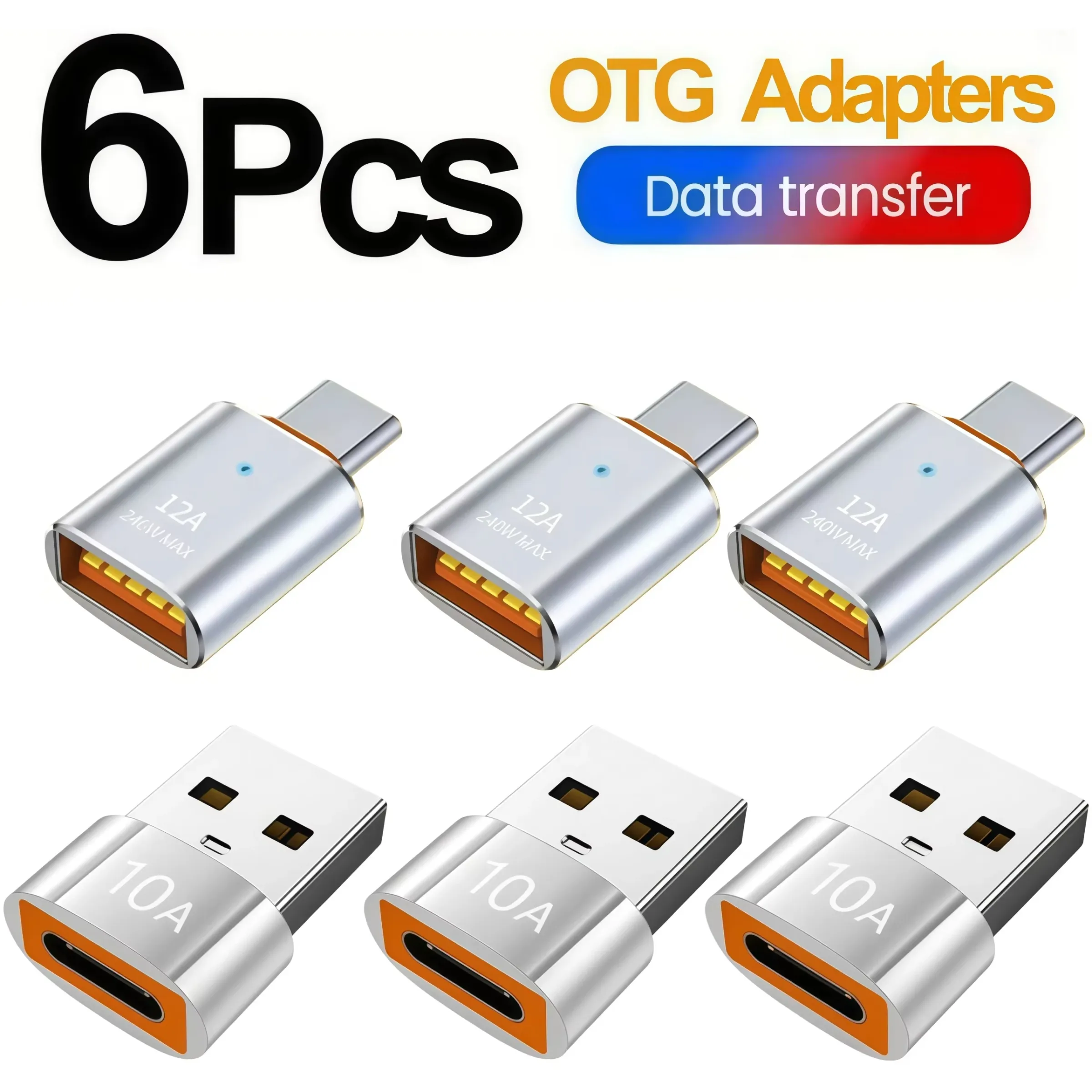Adaptateur USB 3.0 vers USB-C, connecteur OTG mâle USB-C vers USB-A femelle, compatible iPhone 15, tablettes, ordinateurs portables et smartphones Android 9