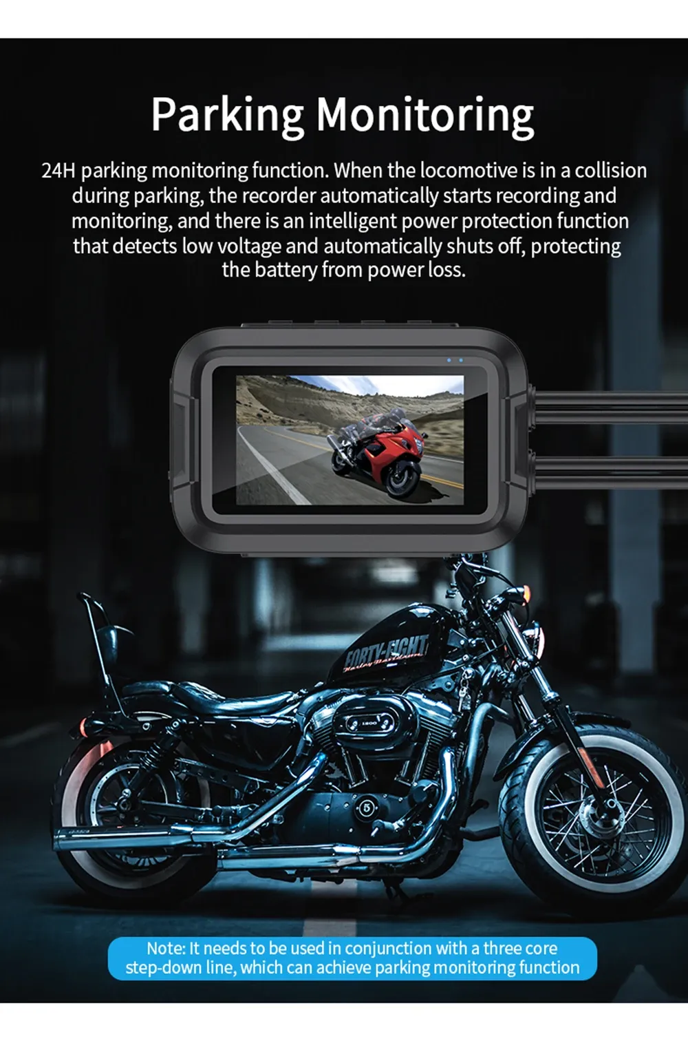 Installation de la caméra moto