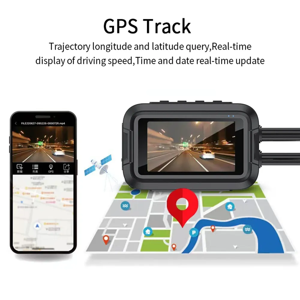 Télécommande de la dashcam moto
