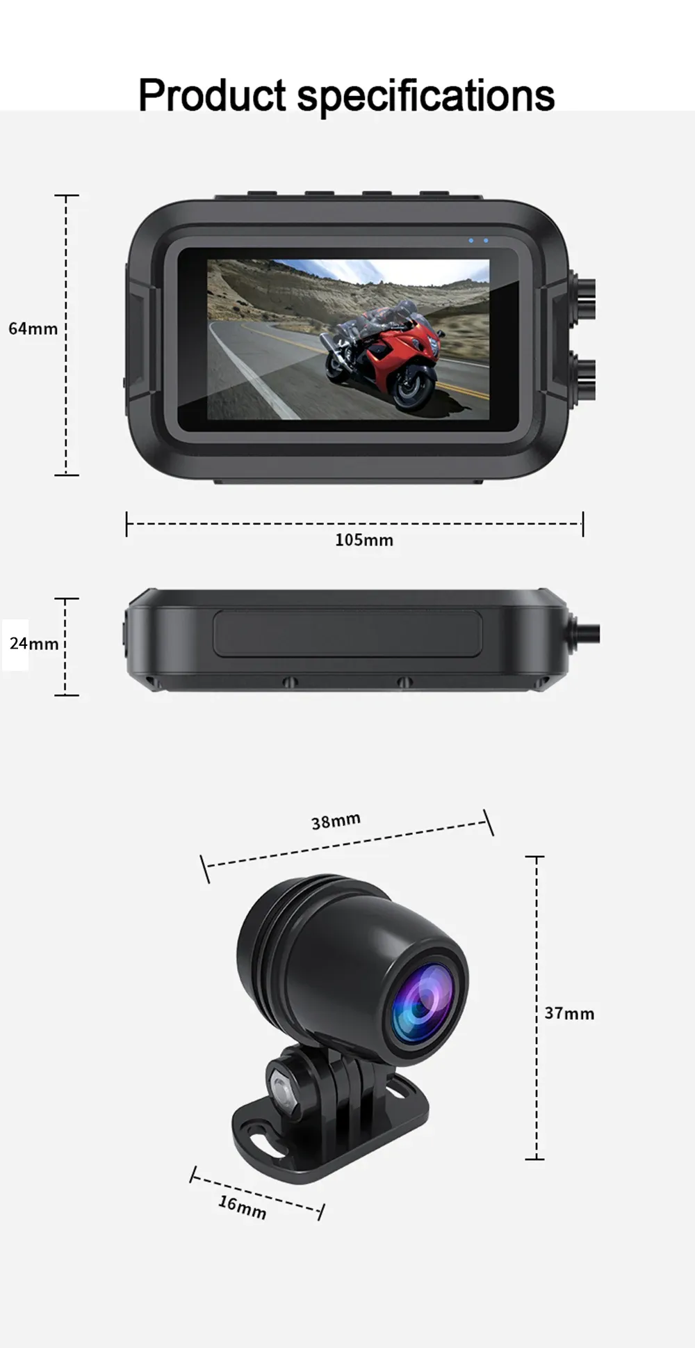 Caméra moto en situation