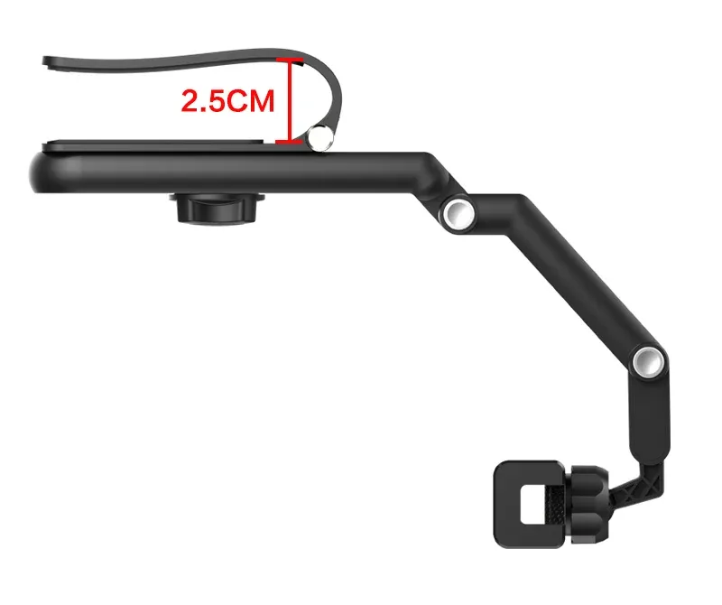 Support de téléphone pare-soleil vue de détail