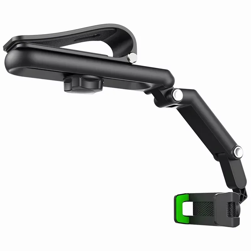 Support de téléphone pour pare-soleil de voiture multifonction à rotation 360° compatible iPhone, Samsung et Android 7