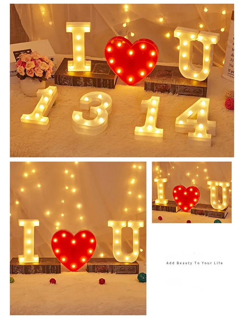 Décoration LED pour anniversaire