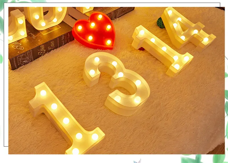 Lettres LED pour fêtes et réceptions