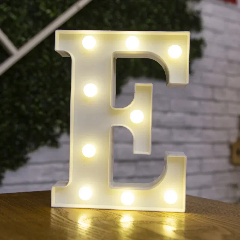 Lampe LED lettre de l'alphabet, décoration personnalisable pour fêtes, chambres et mariages 41