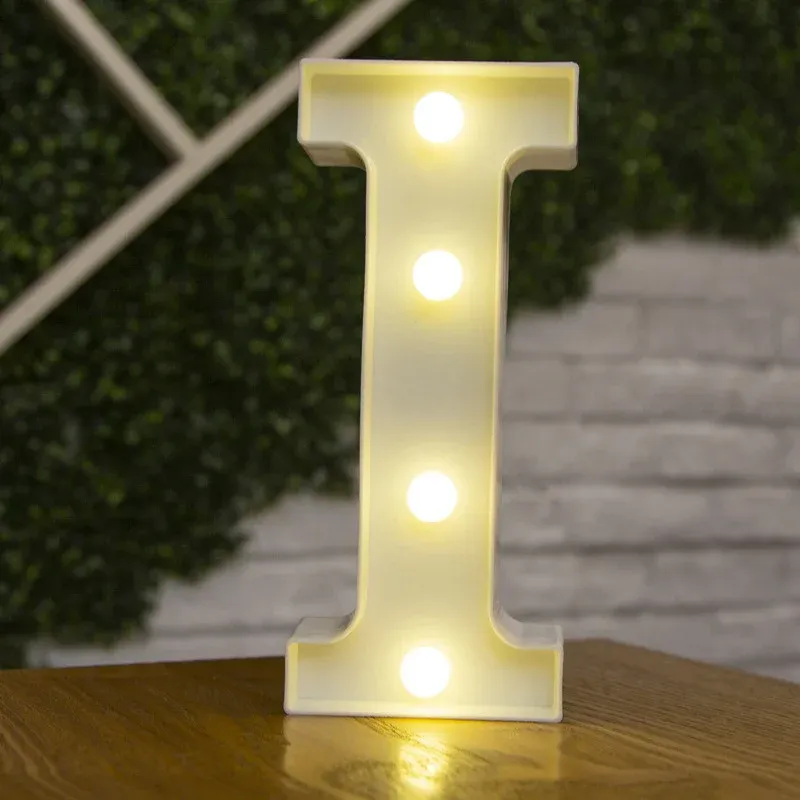 Lampe LED lettre de l'alphabet, décoration personnalisable pour fêtes, chambres et mariages 45