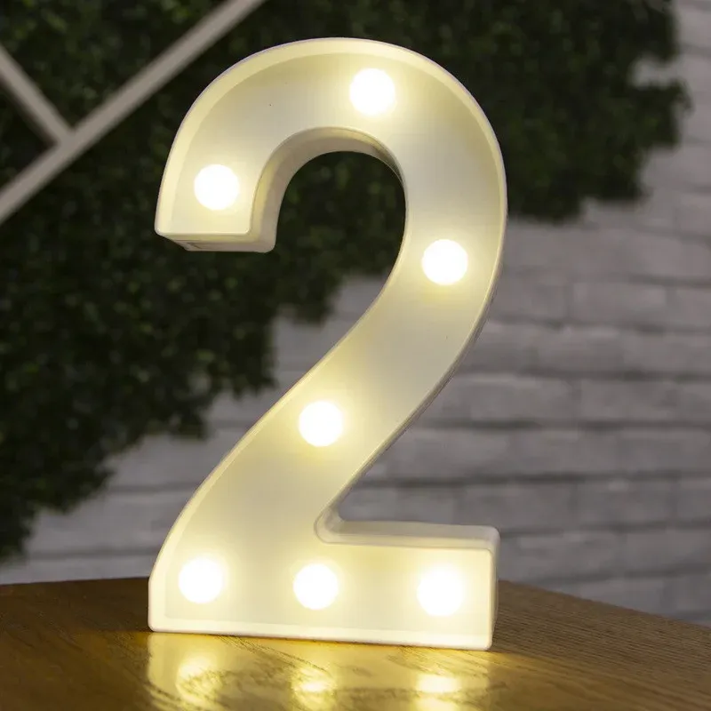 Lampe LED lettre de l'alphabet, décoration personnalisable pour fêtes, chambres et mariages 25