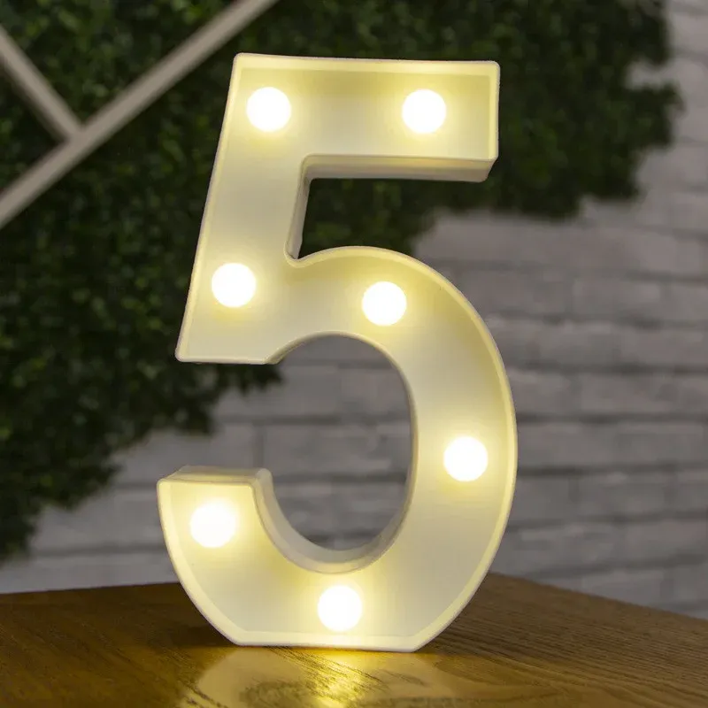 Lampe LED lettre de l'alphabet, décoration personnalisable pour fêtes, chambres et mariages 28