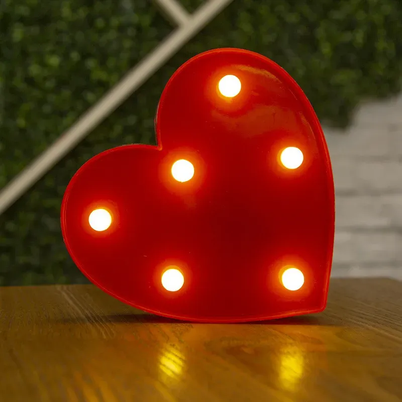 Lampe LED lettre de l'alphabet, décoration personnalisable pour fêtes, chambres et mariages 33