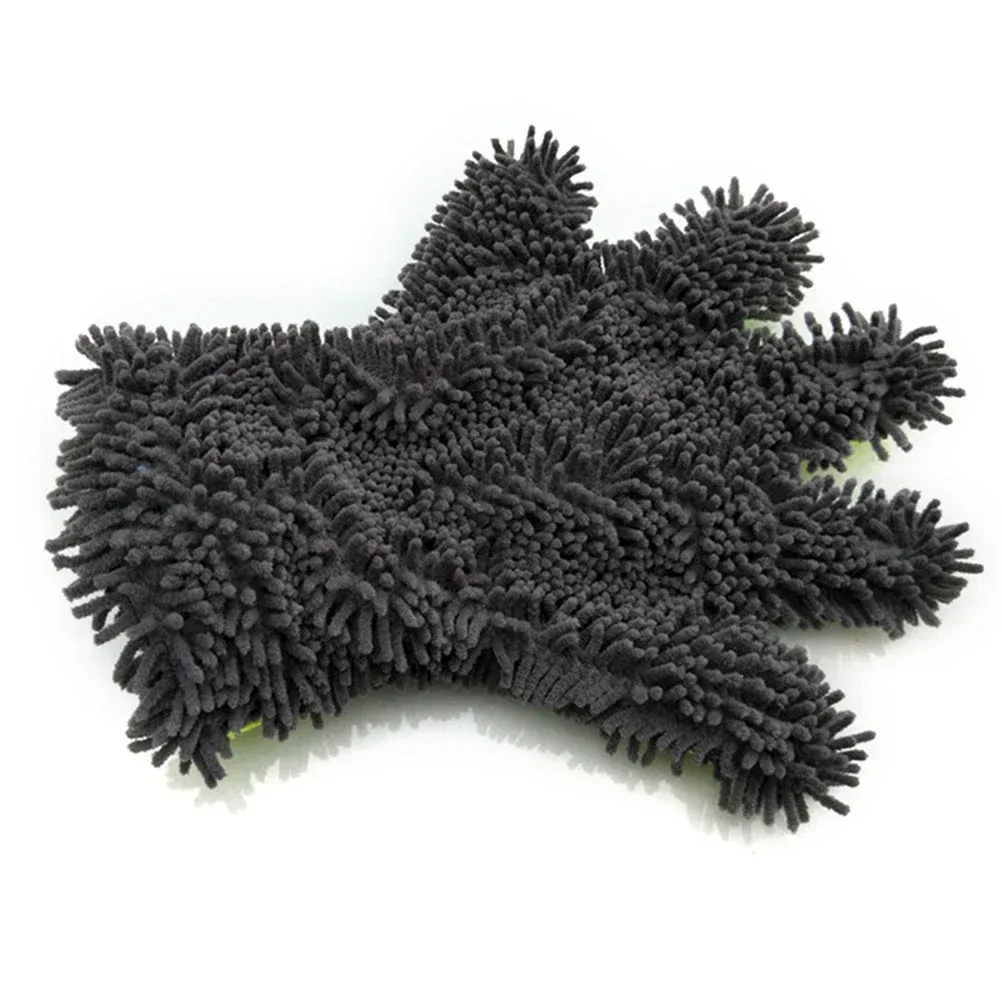 Gants de lavage pour voiture à 5 doigts, souples, pour le lavage et le séchage des voitures et des motos 6