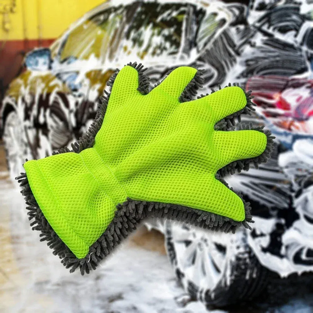 Gant de lavage de voiture en microfibre
