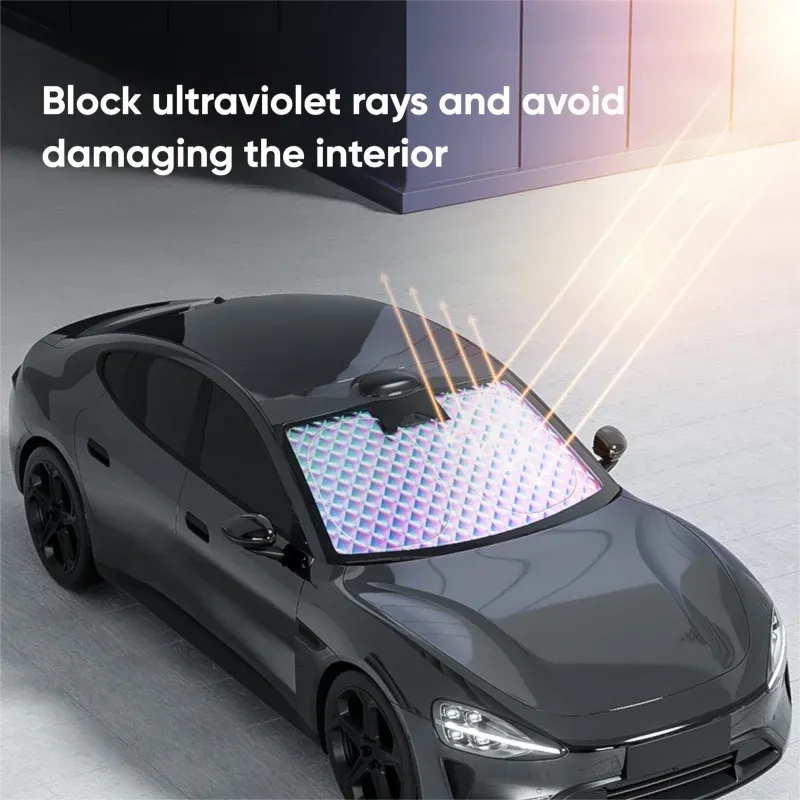 Pare-soleil de pare-brise pour voiture, housse de protection imperméable pour pare-brise avant 2