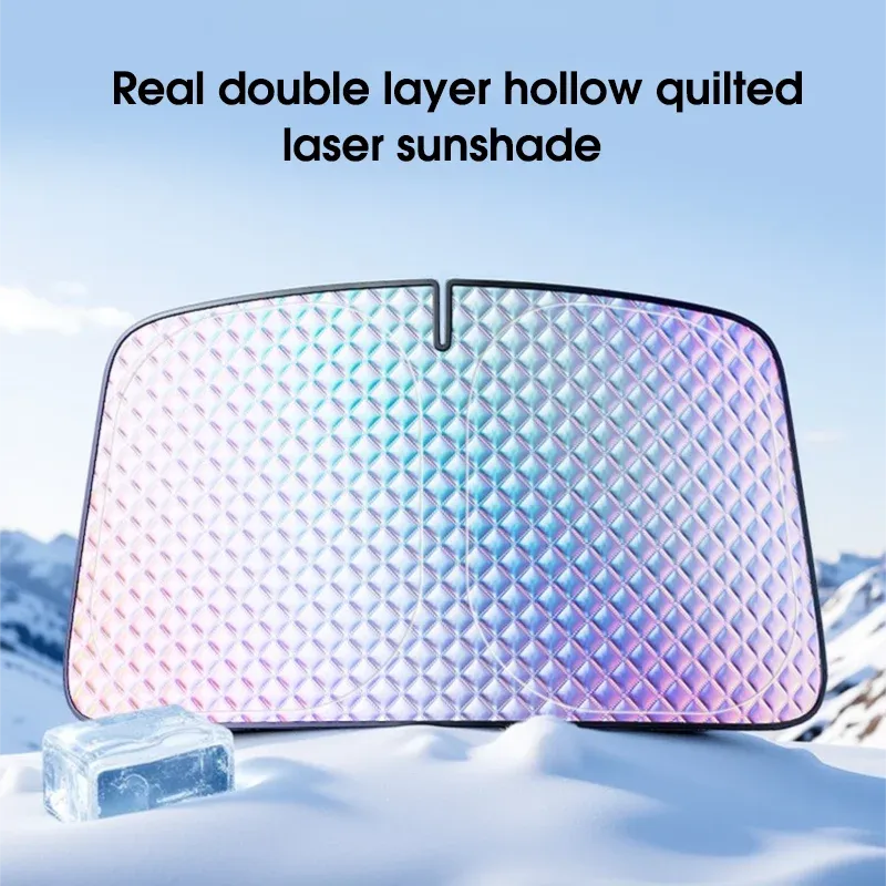 Pare-soleil de pare-brise pour voiture, housse de protection imperméable pour pare-brise avant 5