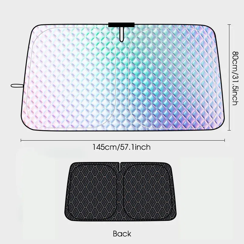Pare-soleil de pare-brise pour voiture, housse de protection imperméable pour pare-brise avant 6