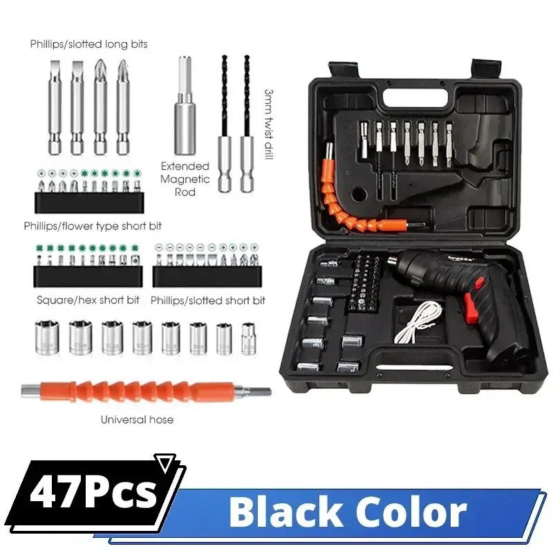 Mini perceuse-visseuse sans fil 3,6 V avec batterie lithium intégrée, pour l'entretien et la réparation domestiques 7