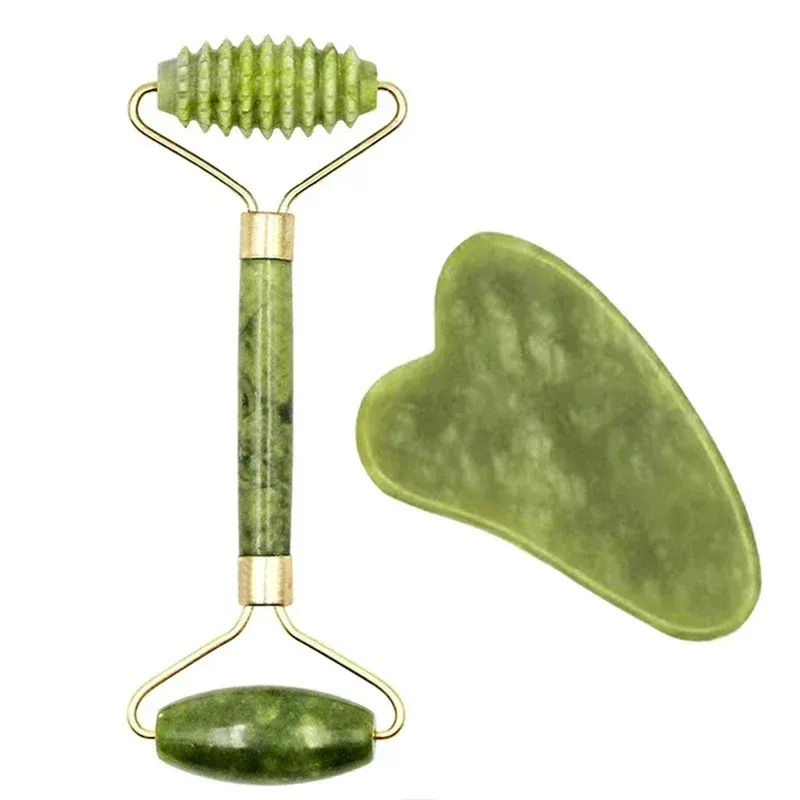 Rouleau de jade pour le massage du visage