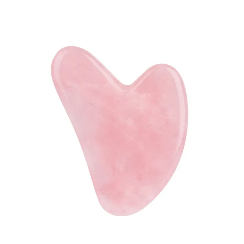 Rouleau de jade naturel pour le visage et le cou, en pierre naturelle, avec pierre Gua Sha 14