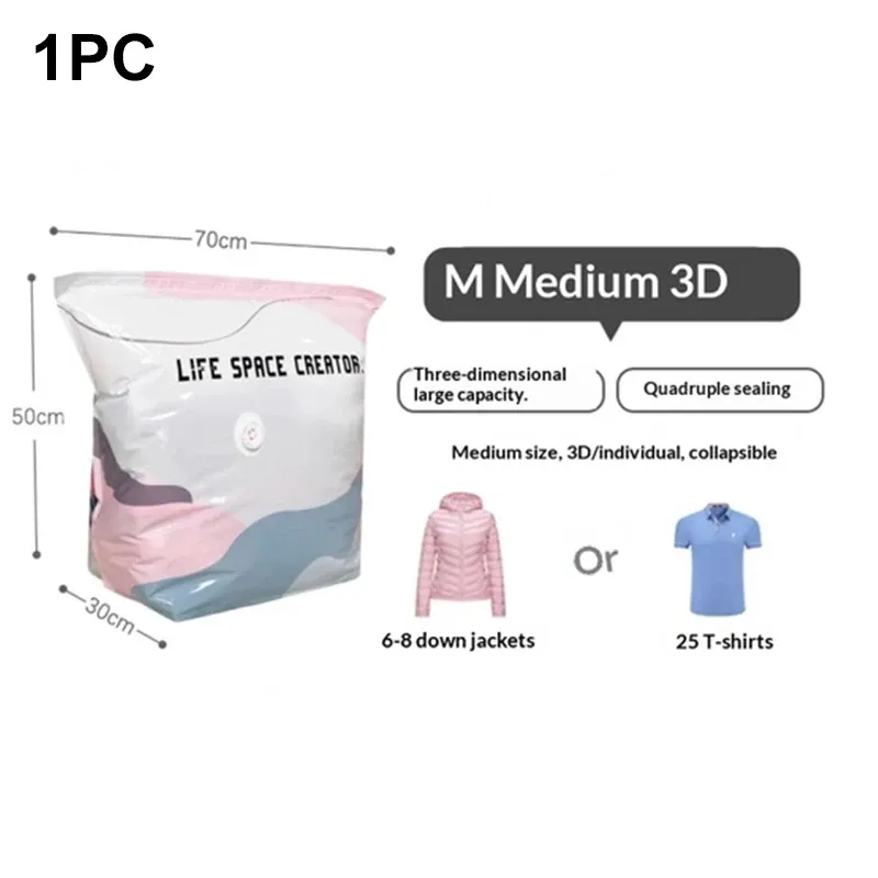 Sacs de rangement sous vide pour vêtements, couettes et bagages – Épais, grande capacité, sans pompe, gain de place 6