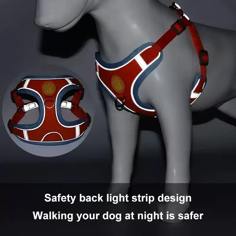 Harnais de traction en maille souple et respirante pour chiens de petite et moyenne taille 3