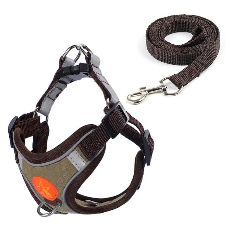 Harnais de traction en maille souple et respirante pour chiens de petite et moyenne taille 12