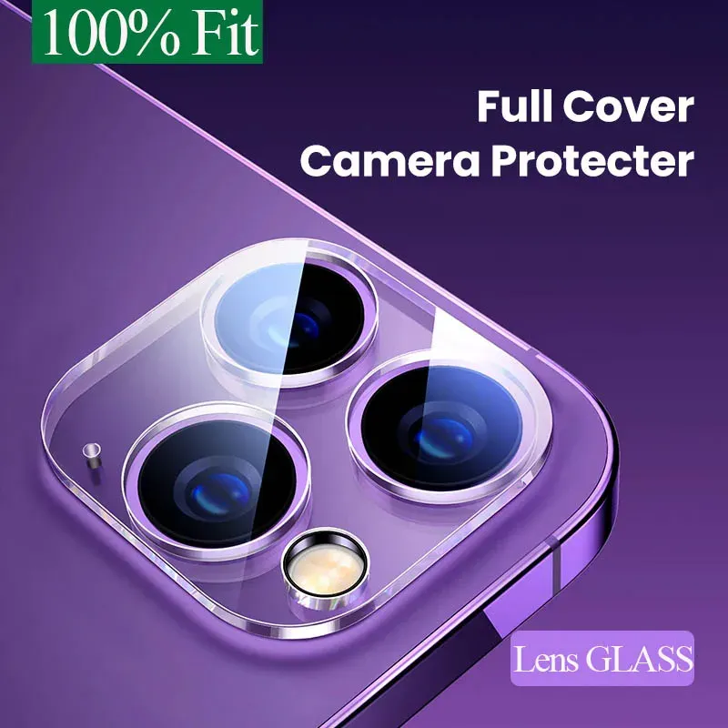 Protection d'objectif installée sur iPhone