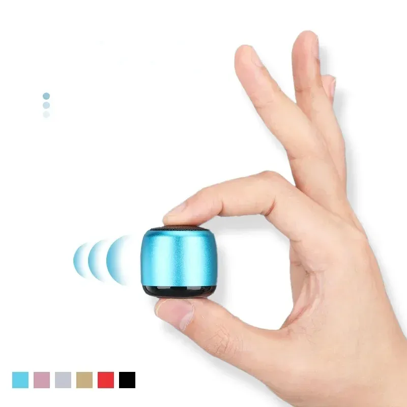 Mini haut-parleur Bluetooth portable intelligent, double fonction, petit caisson de basses sans fil en métal, son puissant