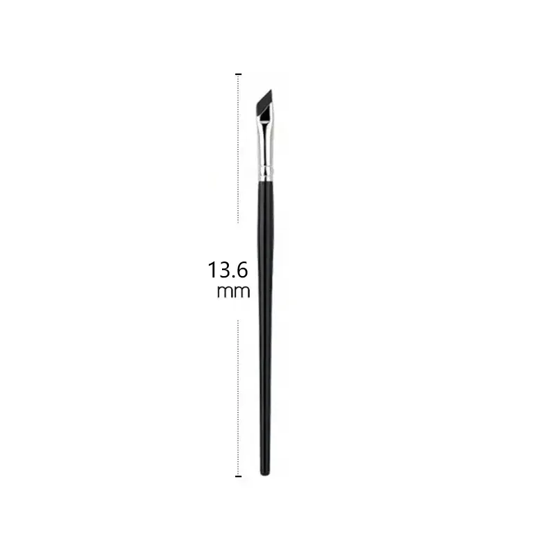 Brosse eyeliner à lame améliorée, brosse à sourcils plate ultra fine à angle fin pour le contour des yeux, brosse de détail précise 8