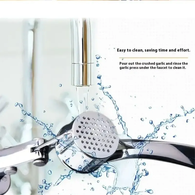 Presse-ail en acier inoxydable, presse-ail manuel, outil de broyage, accessoires de cuisine, ustensiles 5