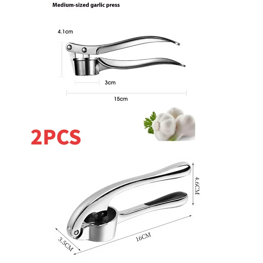 Presse-ail en acier inoxydable, presse-ail manuel, outil de broyage, accessoires de cuisine, ustensiles 11