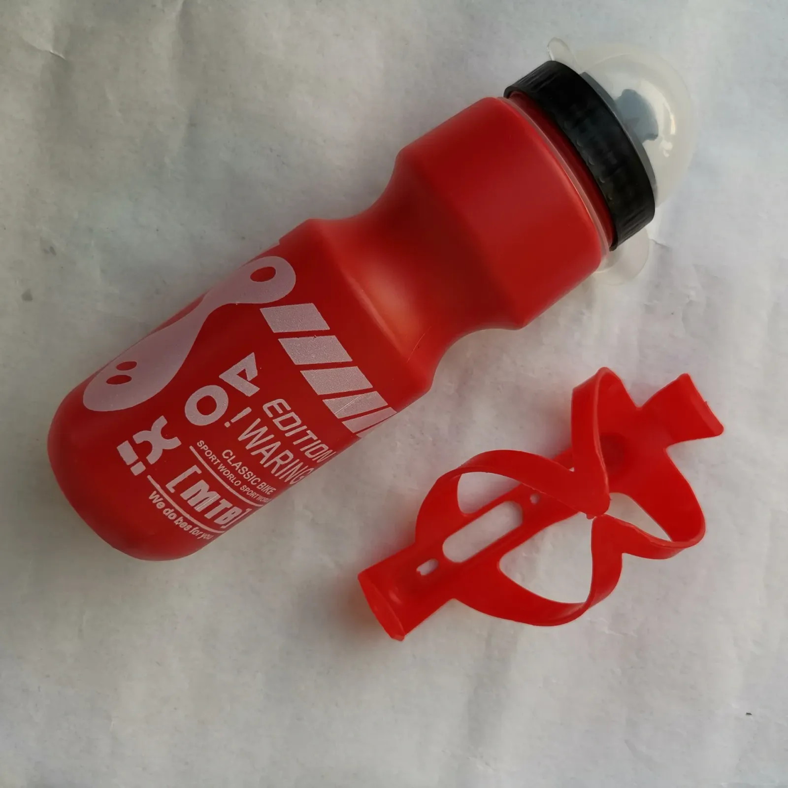Gourde de vélo, mise en situation