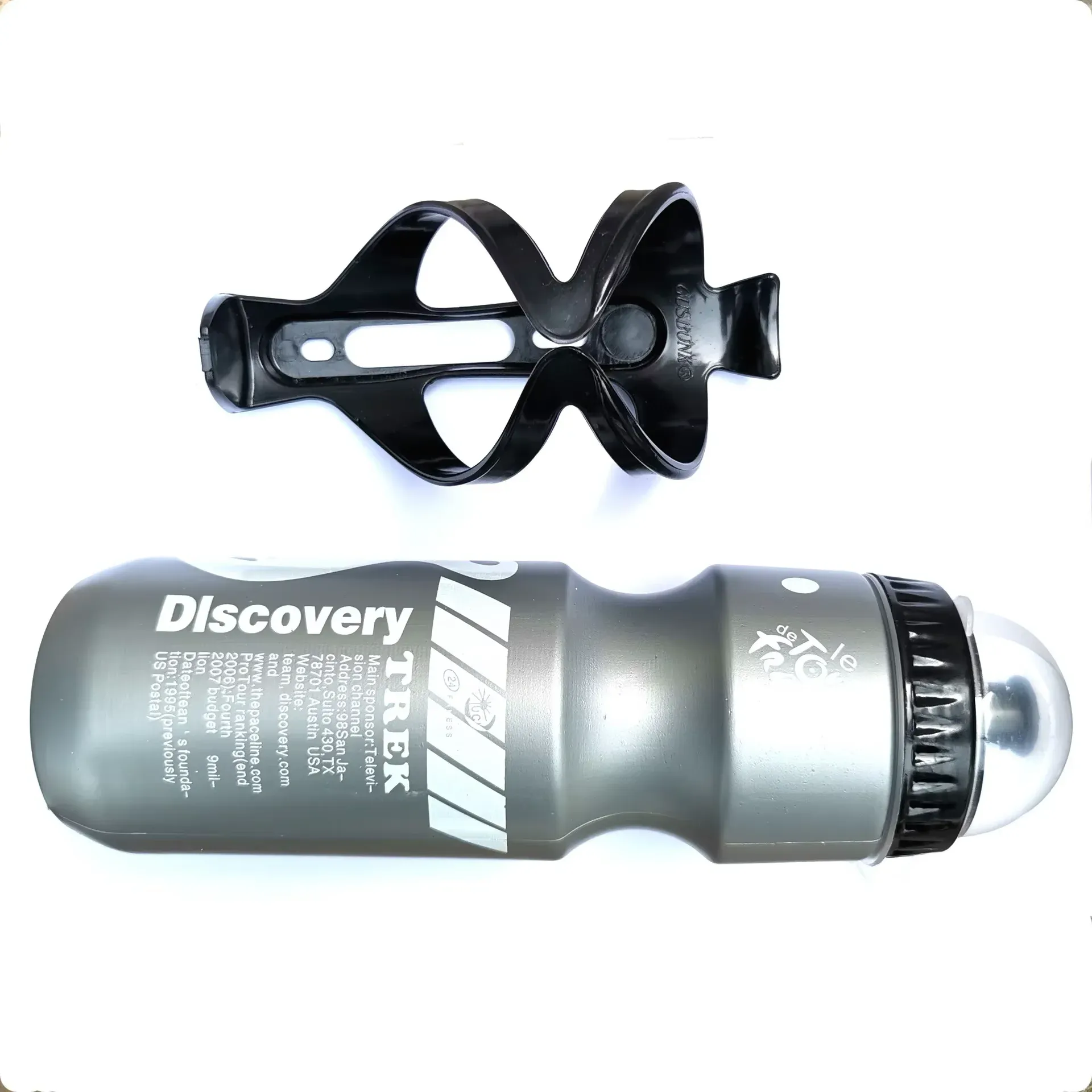 Bidon pour vélo VTT et route, 750 ml, avec porte-bidon 12