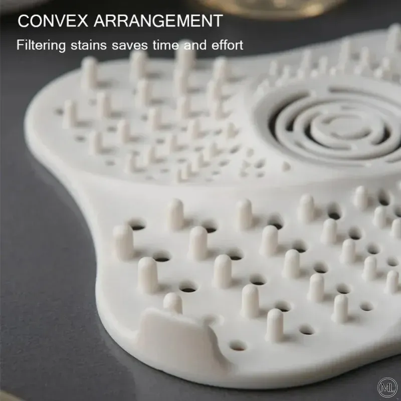Filtre anti-blocage pour cheveux et bouchon de vidange, couvercle de bonde de douche, filtre de lavabo, accessoires de salle de bain et de cuisine 4