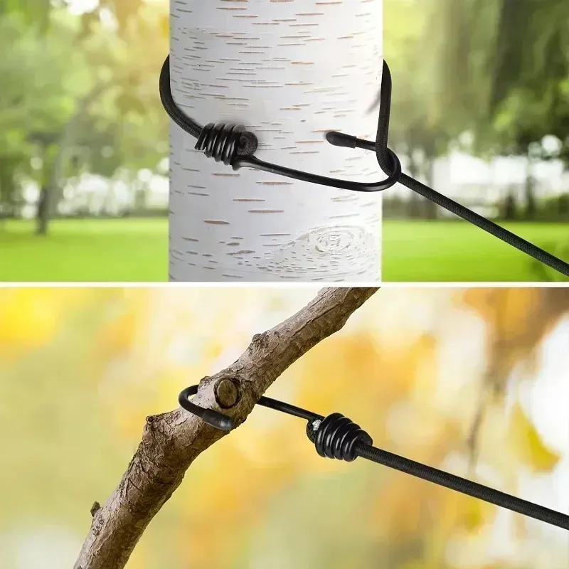Corde à linge rétractable portable, usage en extérieur