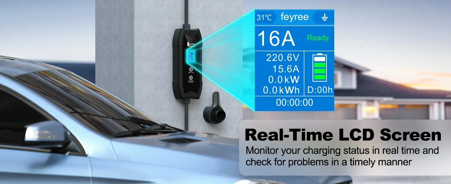 Détail du chargeur pour véhicule électrique