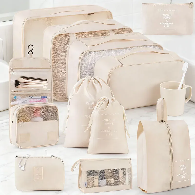 Sacs de rangement pour kit de voyage, vue d'ensemble