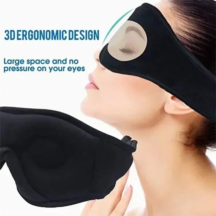 Masque de sommeil porté pendant le repos