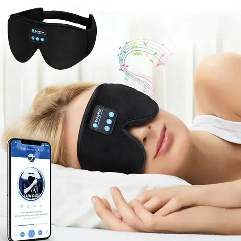 Masque de sommeil 3D avec haut-parleurs intégrés