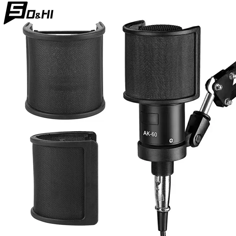 Filtre anti-pop universel en métal pour microphone de studio - Image 1