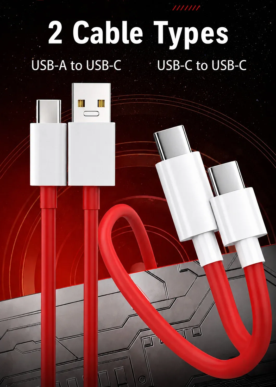 Câble USB-C 65 W à charge rapide, en situation