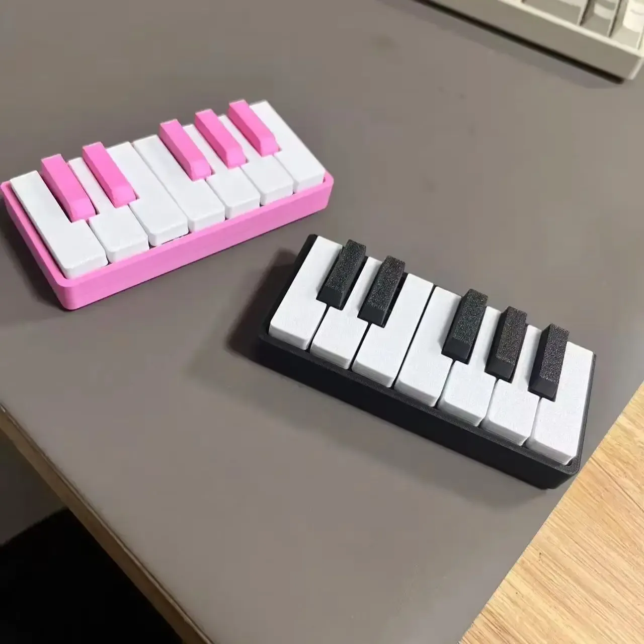 Clavier de piano imprimé en 3D en PLA – Figurine anti-stress à presser, idéale pour le bureau et les jeux de société