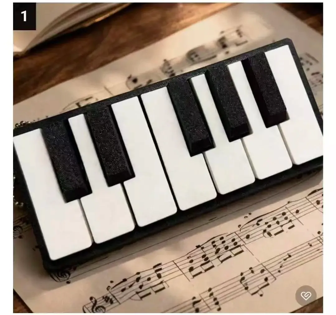 Clavier de piano imprimé en 3D en PLA – Figurine anti-stress à presser, idéale pour le bureau et les jeux de société 14