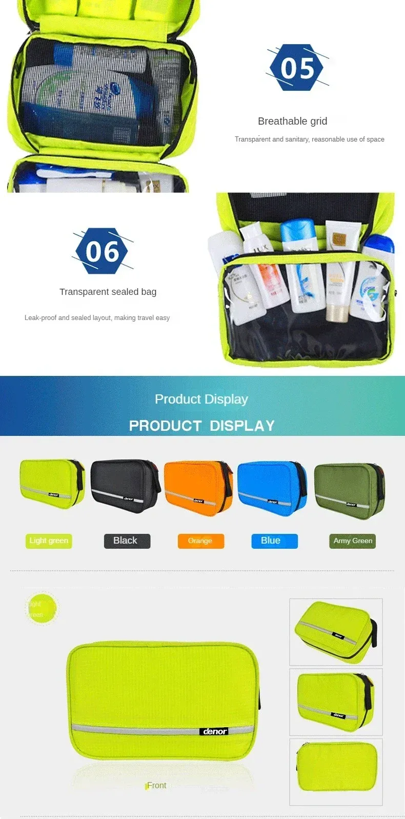 Trousse de toilette suspendue utilisation au quotidien