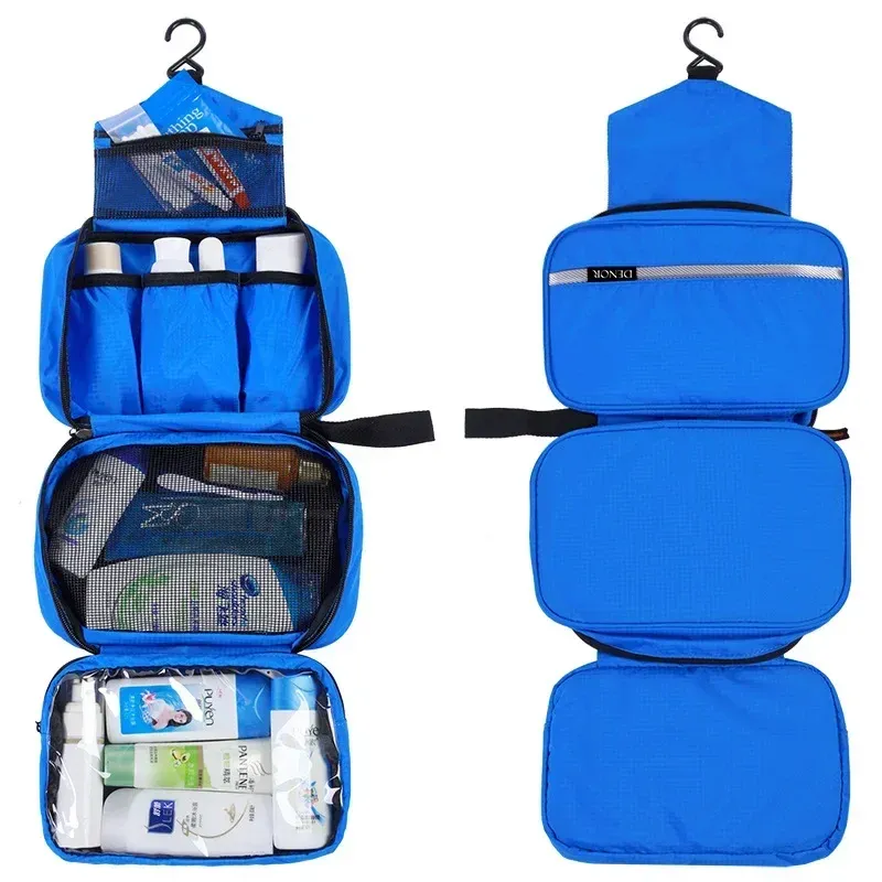 Trousse de toilette suspendue imperméable et pliable, pour homme et femme 11