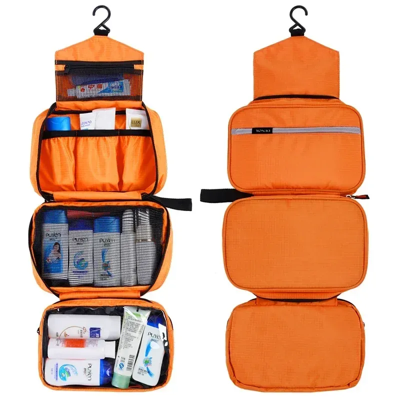 Trousse de toilette suspendue imperméable et pliable, pour homme et femme 9