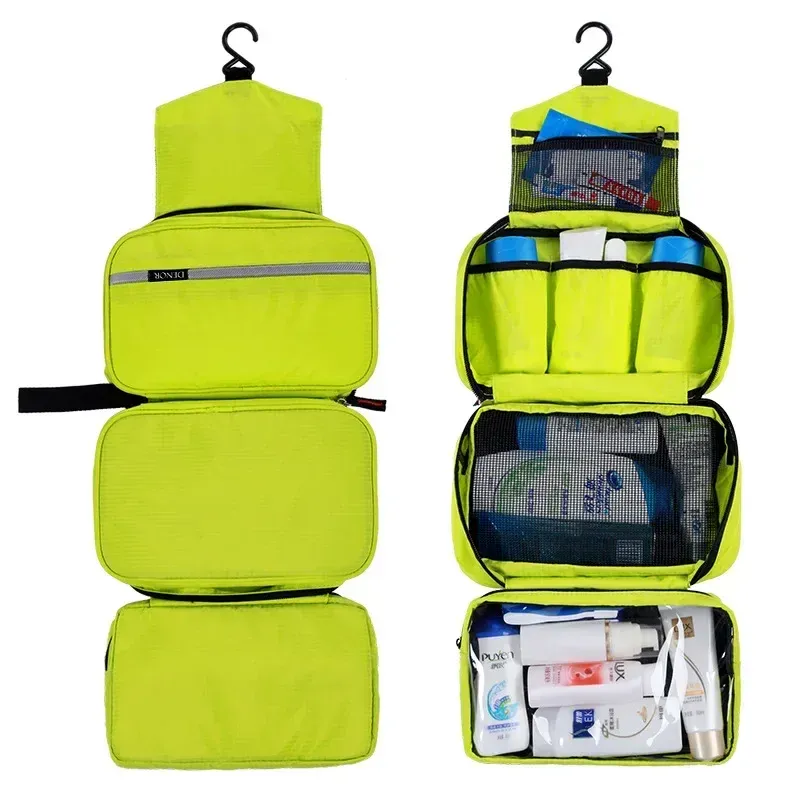 Trousse de toilette suspendue imperméable et pliable, pour homme et femme 8