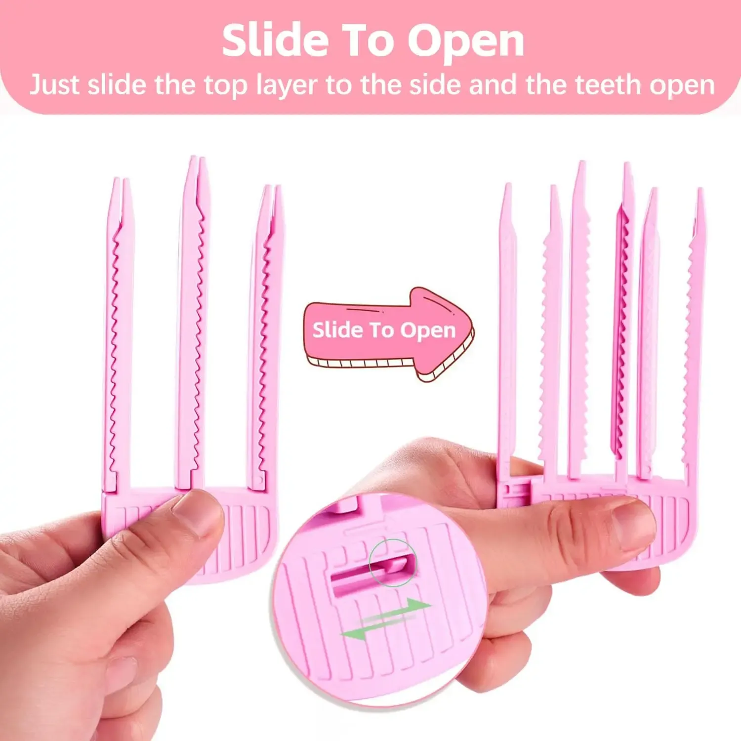 Lot de 2 pinces volumisantes pour frange moelleuse et volume au sommet de la tête, effet racines instantané et invisible 6