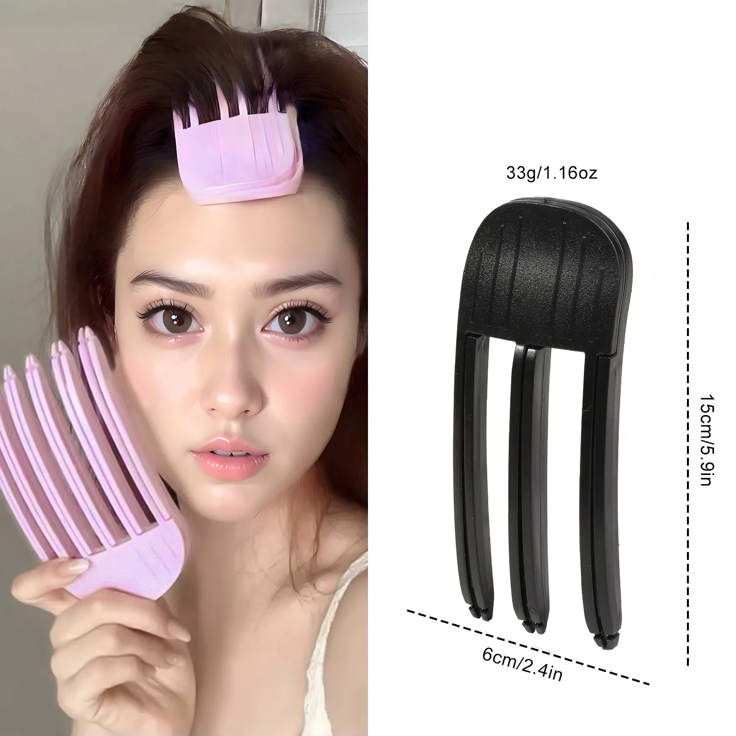 Lot de 2 pinces volumisantes pour frange moelleuse et volume au sommet de la tête, effet racines instantané et invisible 11