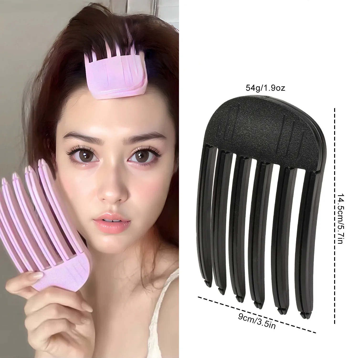 Lot de 2 pinces volumisantes pour frange moelleuse et volume au sommet de la tête, effet racines instantané et invisible 10