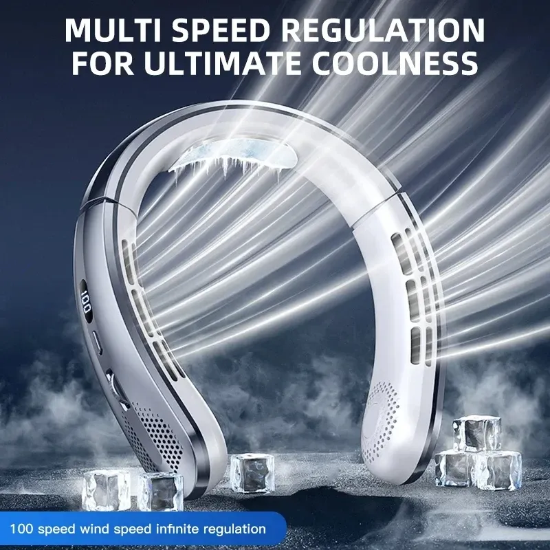 Vue d'ensemble du ventilateur de cou portable sans pales